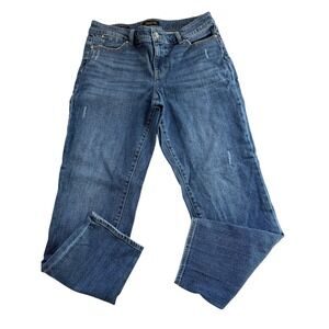 Talbots Women's Classic Straight Leg Jeans in Medium Blue